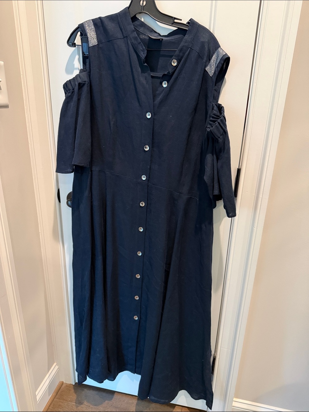 Marina Rinaldi- Heavy Line  Long Dress Blue